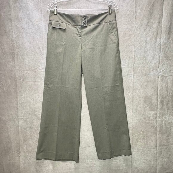 💼 The Limited Cassidy Fit Wide Leg Trousers | Size 4 | Gray Taupe Dress Pants - Picture 1 of 7